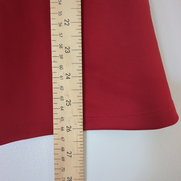 Suzy Shier Tank Top Women's XL Peplum Red Office Siren Wedding Summer Like New - Picture 8 of 8